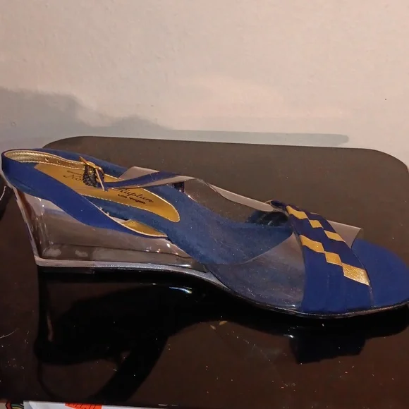 4 pairs of ECLUSIVELY NORMAN KAPLAN Las Vegas wedges - Picture 2 of 8